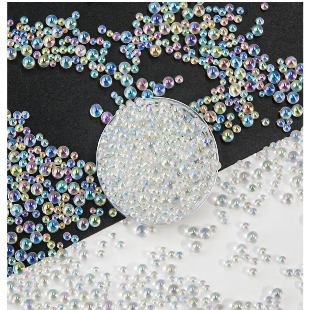 Iridescent Acrylic Micro Beads 40,000 Pcs Nail Art